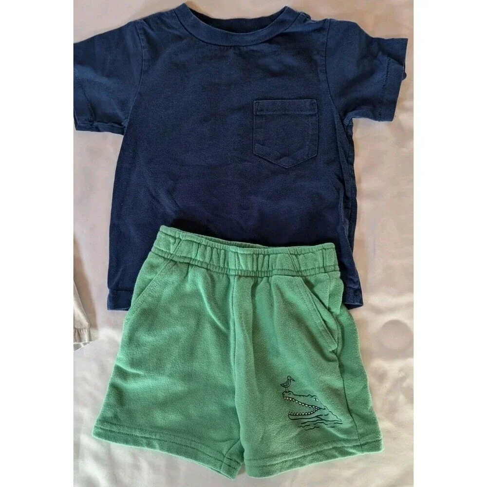 Boys Size 2T Summer Clothing Lot 6 Piece Carter's Polo Children's Place - Picture 2 of 13